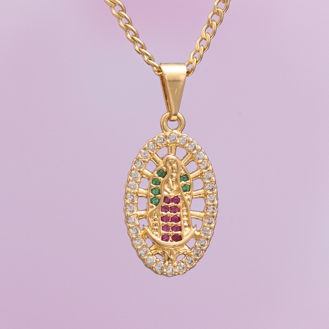 D Virgen Guadalupe Swarovski Med — foto 5